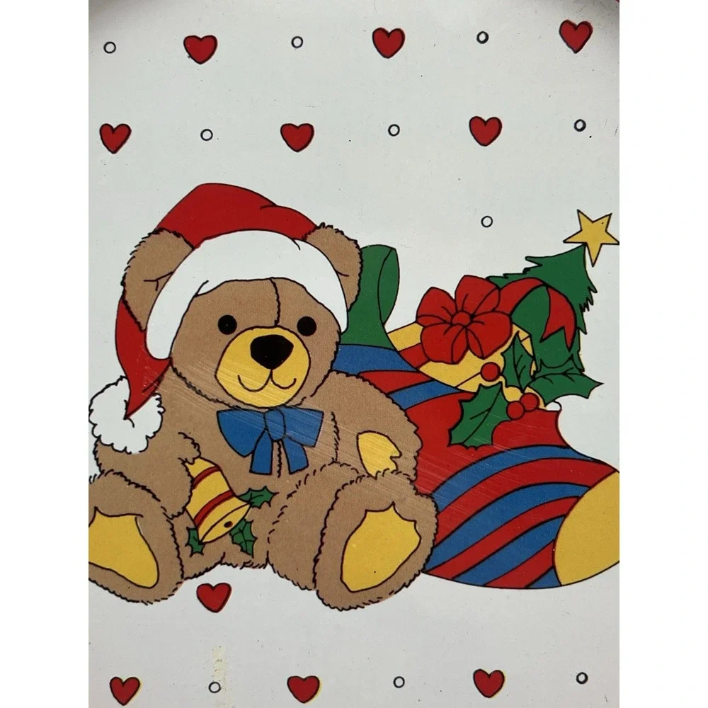 Vintage‎ Tin Christmas Bear Cookie Tray